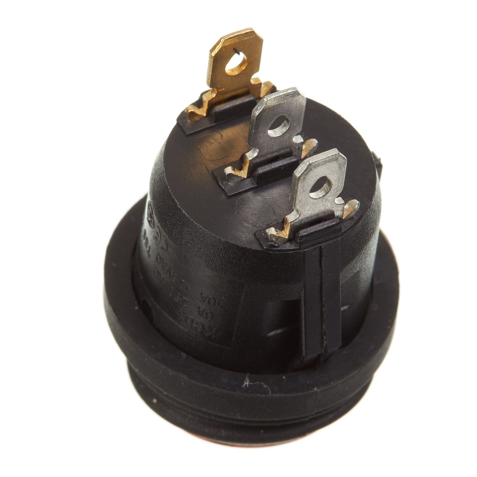 WHITES 12V ROCKER SWITCH ON-OFF RED WATERPROOF ROUND - Image 2