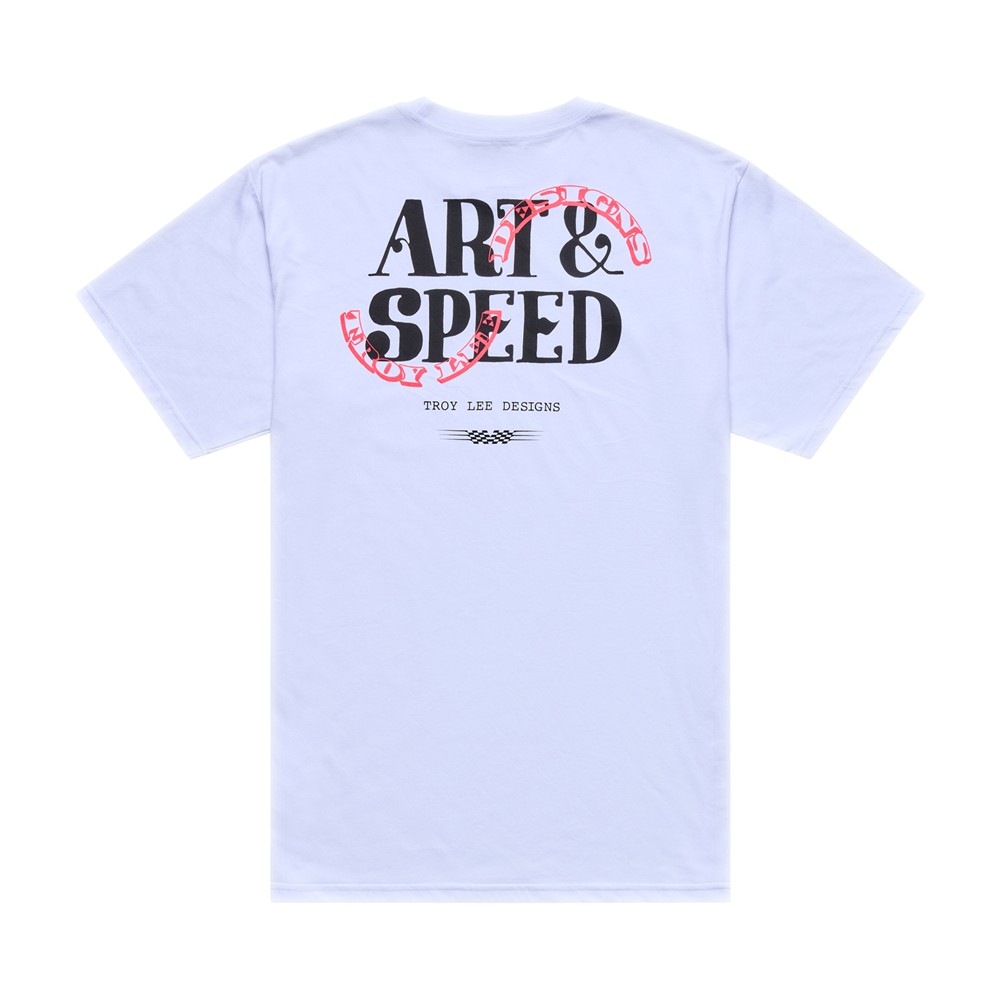 Troy Lee Designs Pink Slip Tee White