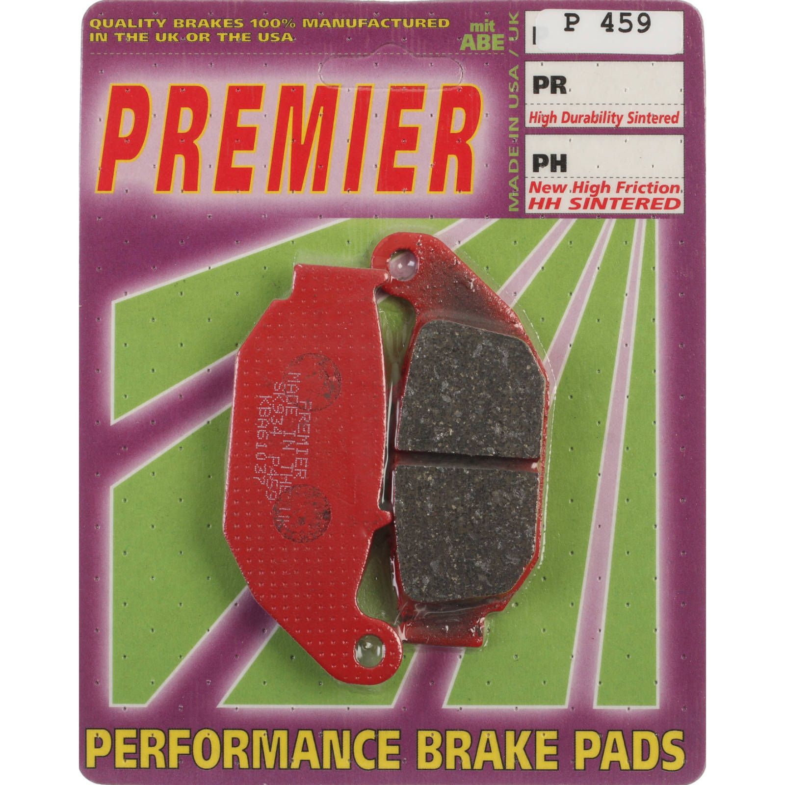 PREMIER BRAKE PADS P459 - BENELLI | HON - Image 1