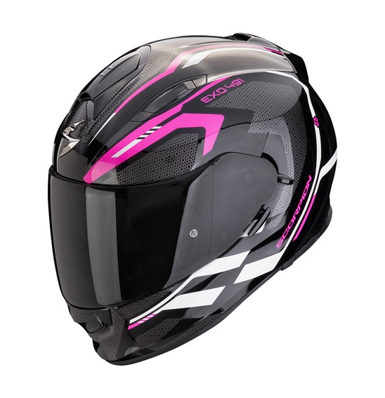 Scorpion EXO-491 KRIPTA Road Helmet Black/Pink/White