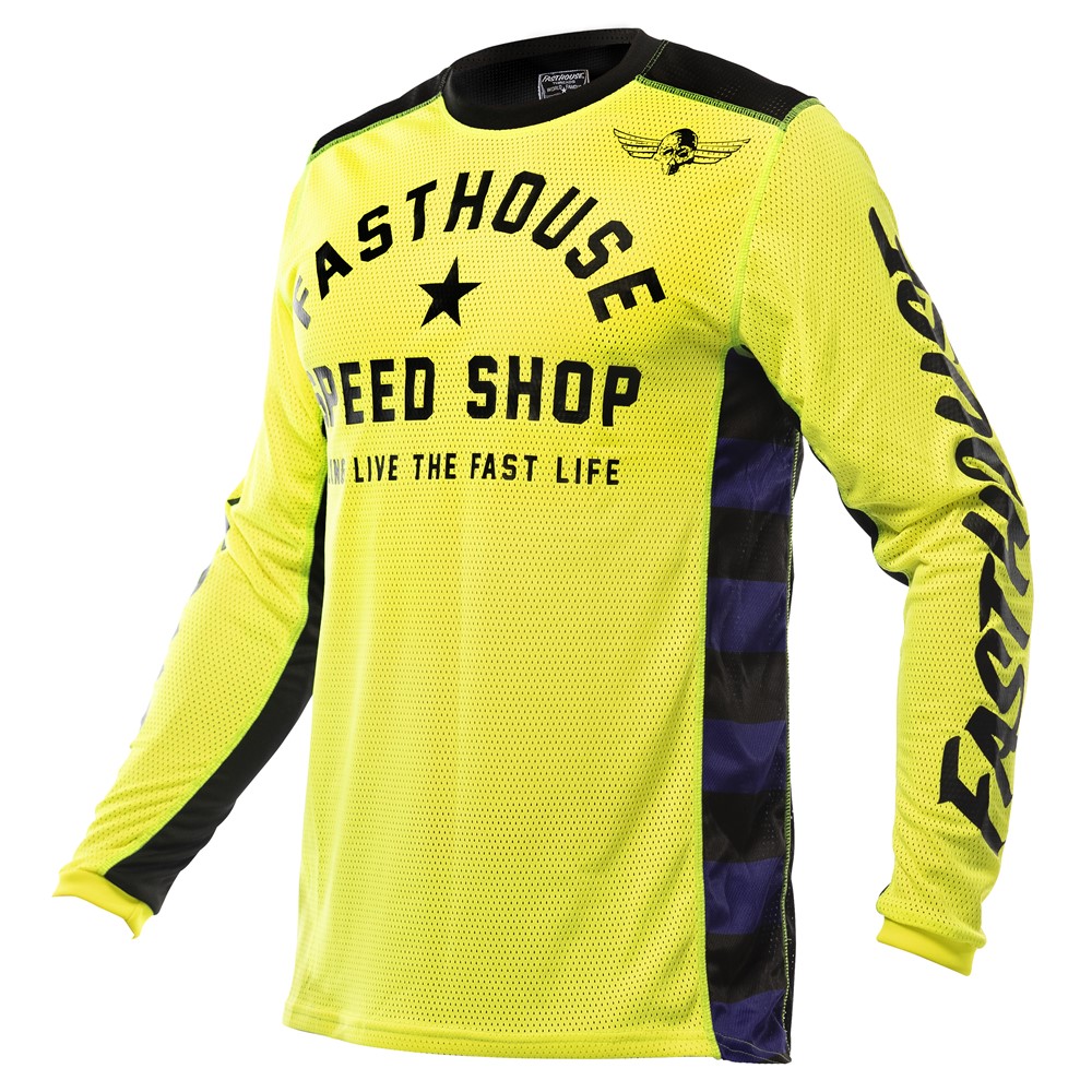 Fasthouse Originals Air Cooled Motocross Jersey High Viz/Black