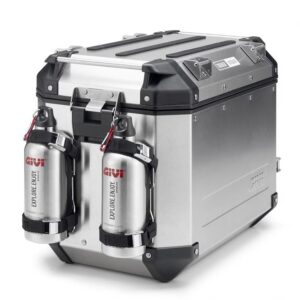 Givi Monokey Panniers Pair 36LT Dolomiti Aluminium Silver - Image 2