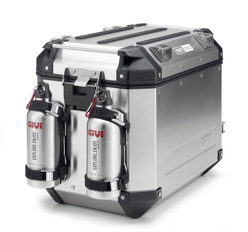 Givi Monokey Panniers Pair 36LT Dolomiti Aluminium Silver
