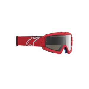 Alpinestars Vision Vesta Motocross Goggles Youth Red/Chrome Mirror Silver Lens - Image 2
