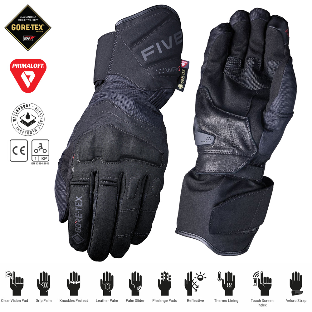 FIVE WFX2 EVO GTX Road Gloves Black