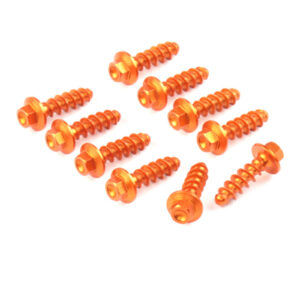 Zeta Aluminum Bolt Set for Plastics KTM Tapping Screw 10 pcs - Image 2