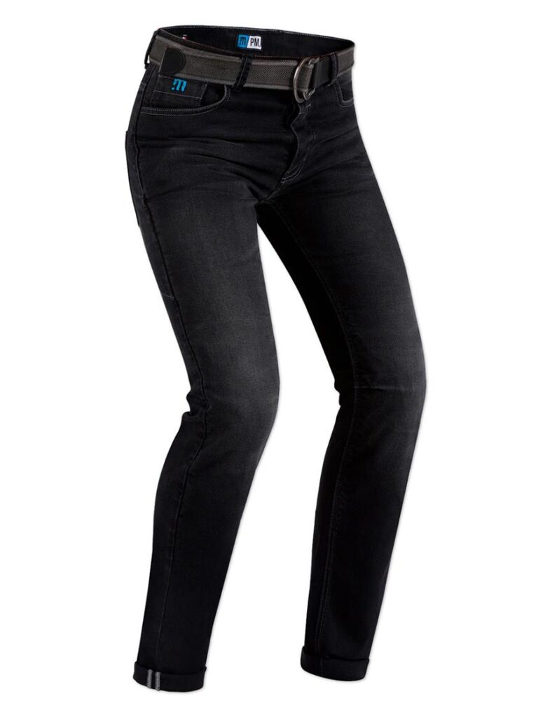 CAFE RACER JEANS WITH BELT BLACK
