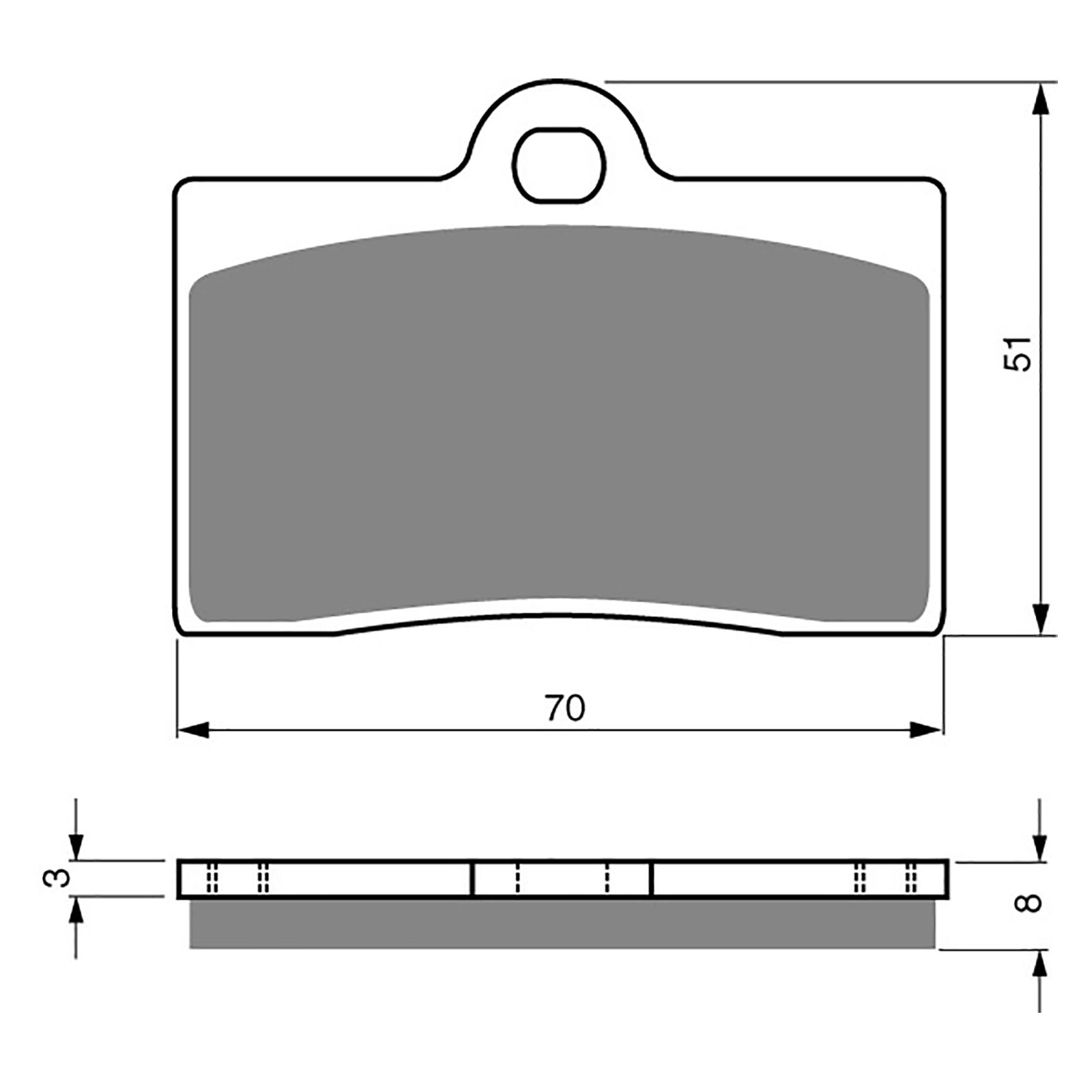 BRAKE PADS GOLDFREN SINTERED SPORTS GF064 - S3 ( PH66 ) - Image 1