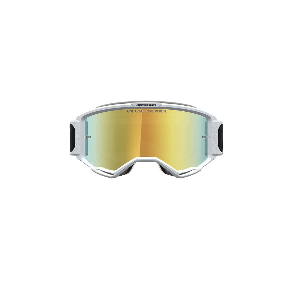 Alpinestars Vision 5 Rora Motocross Goggles Black/White Mirror Gold Lens