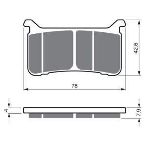 BRAKE PADS GOLDFREN SINTERED SPORTS GF386 - S3 - Image 1