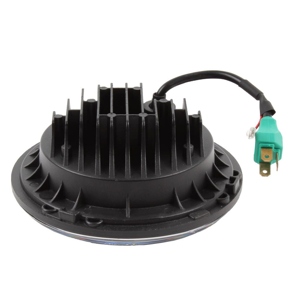 WHITES LED HEADLIGHT INSERT 7" with H4 Plug , e-mark