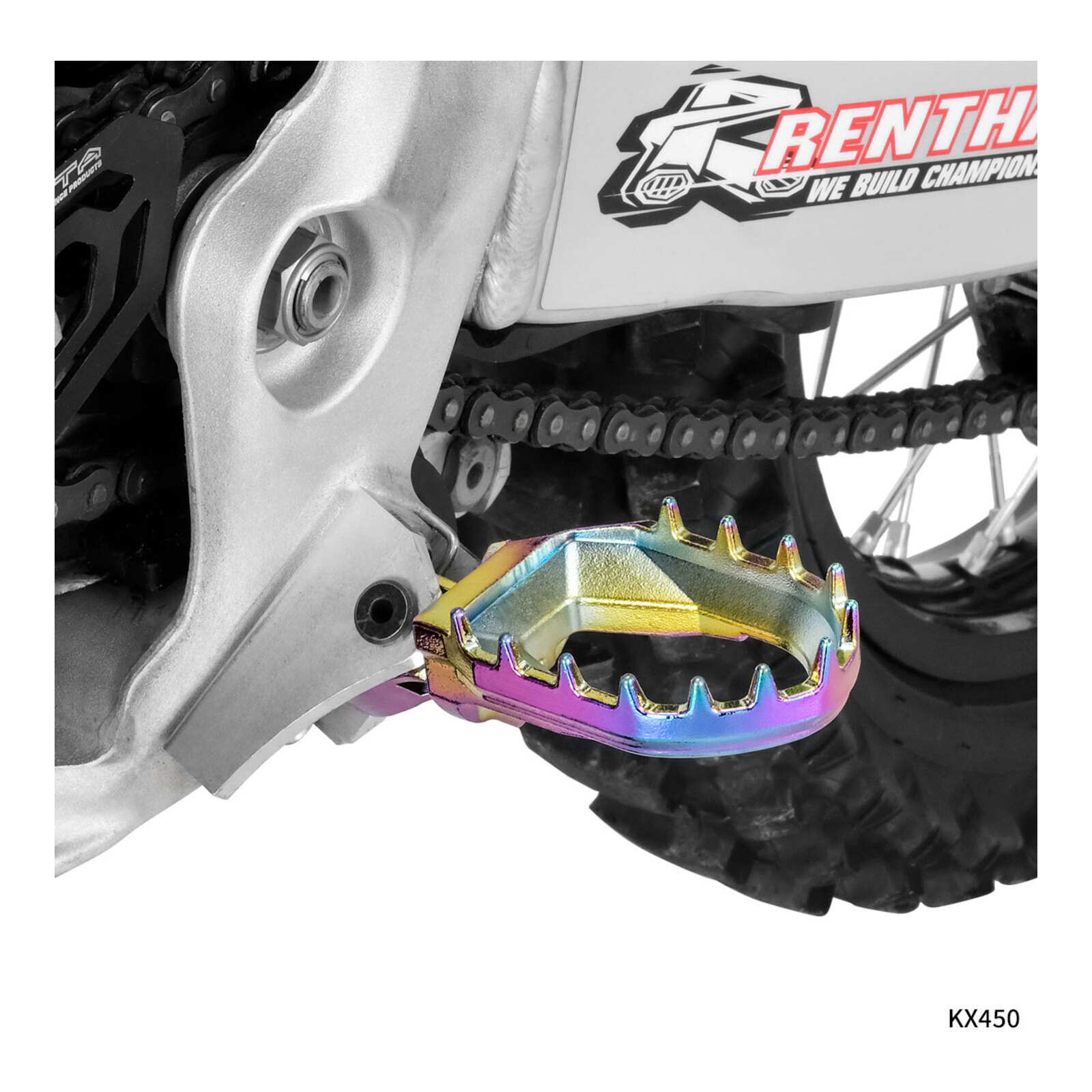 Zeta Max Foot Pegs KX – Oilslick - Image 6