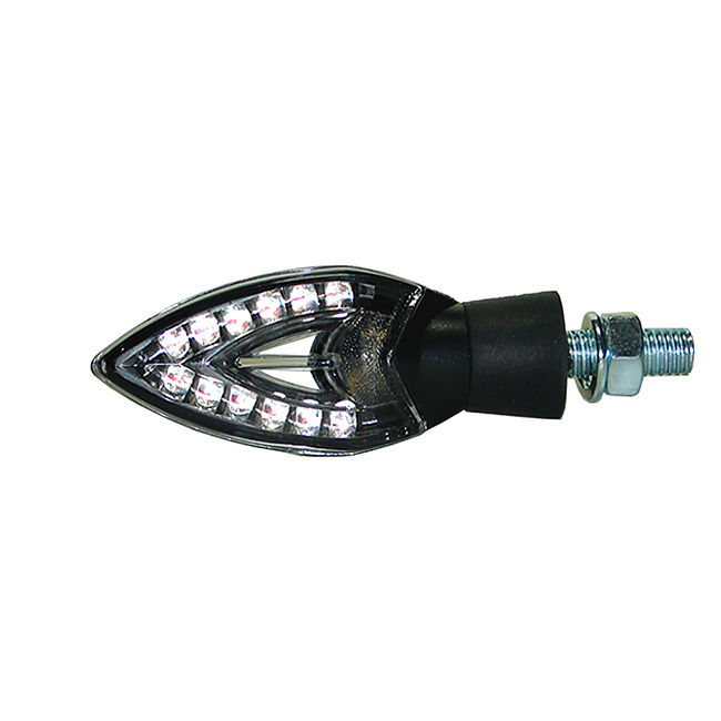LED indicators clear lens black base Tech7