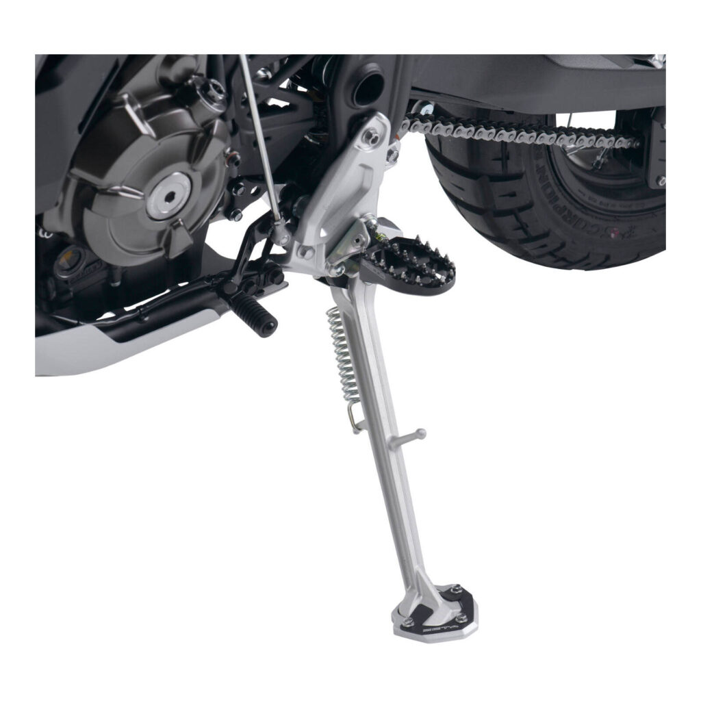 Zeta Side Stand Extender Black/Silver Yamaha Tenere 700 '20-