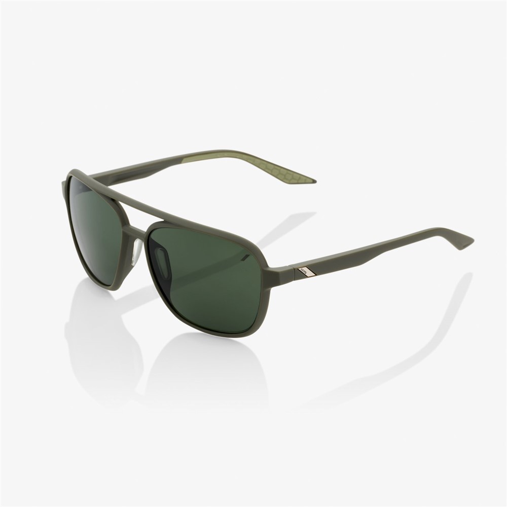 Glasses 100% Kasia Soft Tact Army Green - Grey/Green Lens