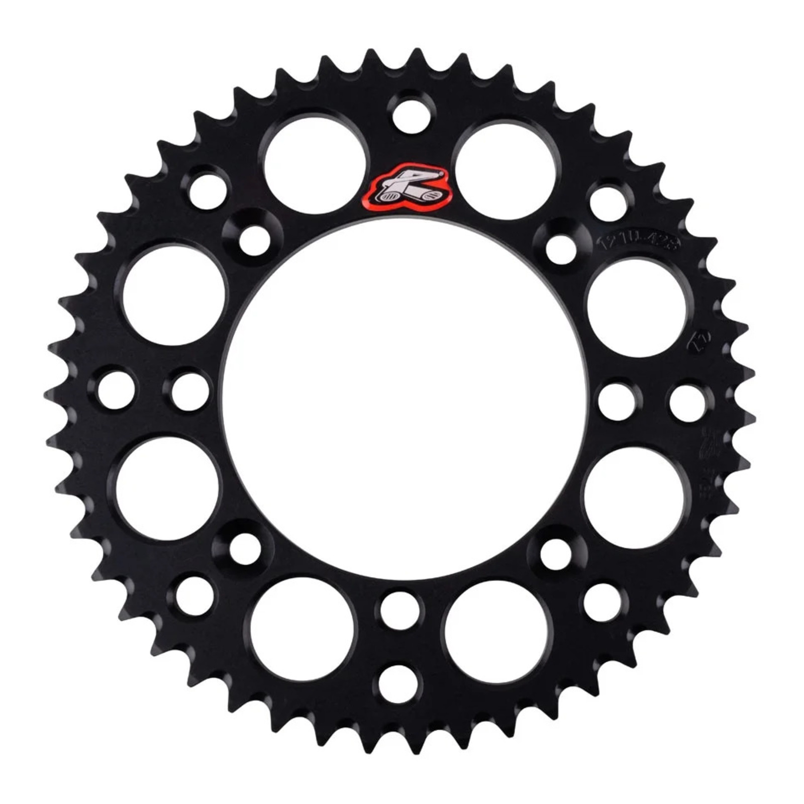 Renthal Sprocket Rear Black 49T Alloy 7075 T6 Grooved - Image 1