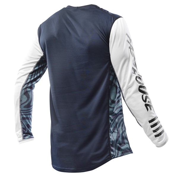 Fasthouse Grindhouse Nova Motocross Jersey White/Navy