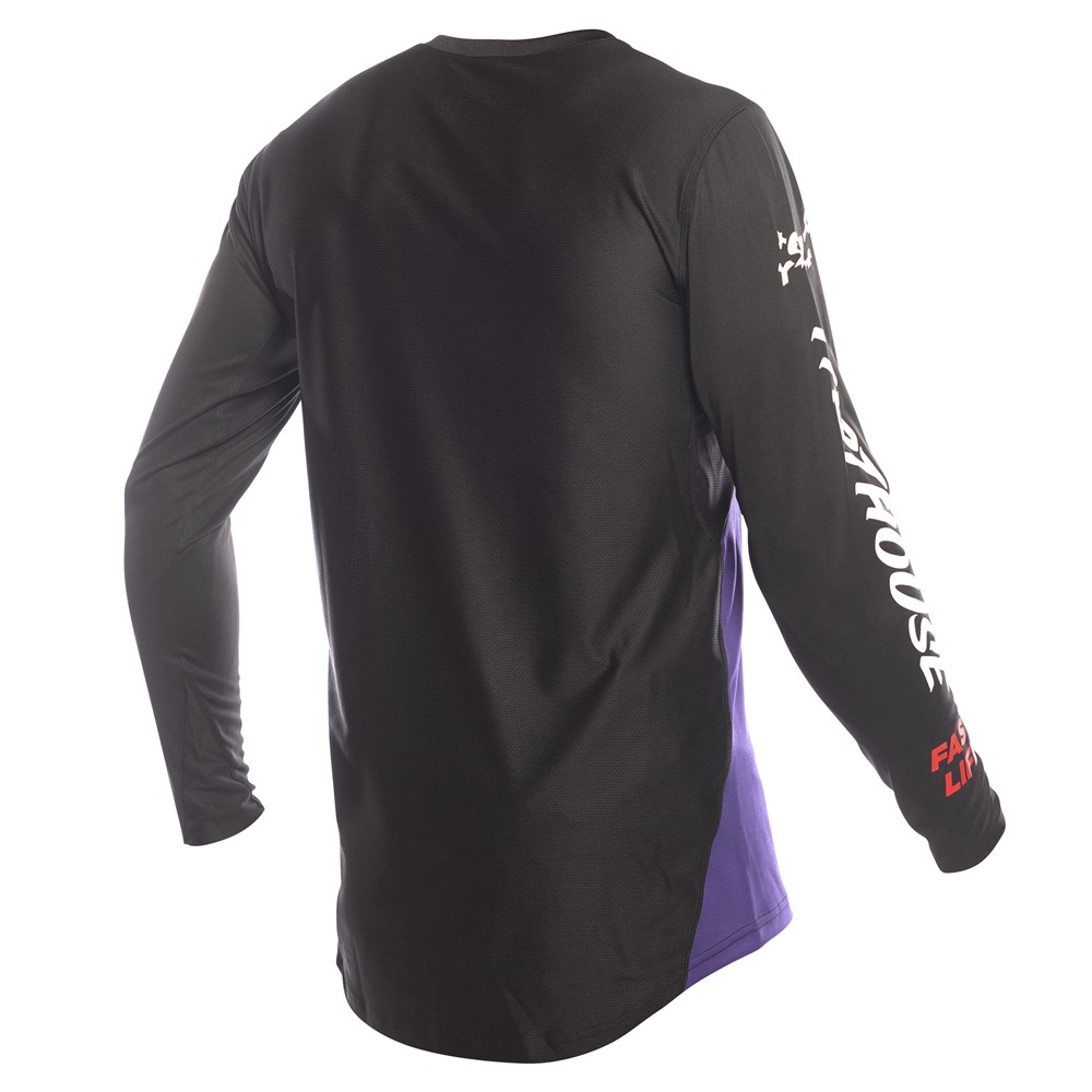 Fasthouse Elrod Evoke Motocross Jersey Black/Purple