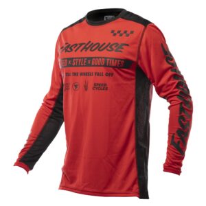 Fasthouse Grindhouse Domingo Motocross Jersey Red - Image 1