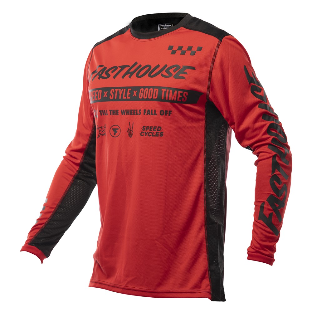 Fasthouse Grindhouse Domingo Motocross Jersey Red