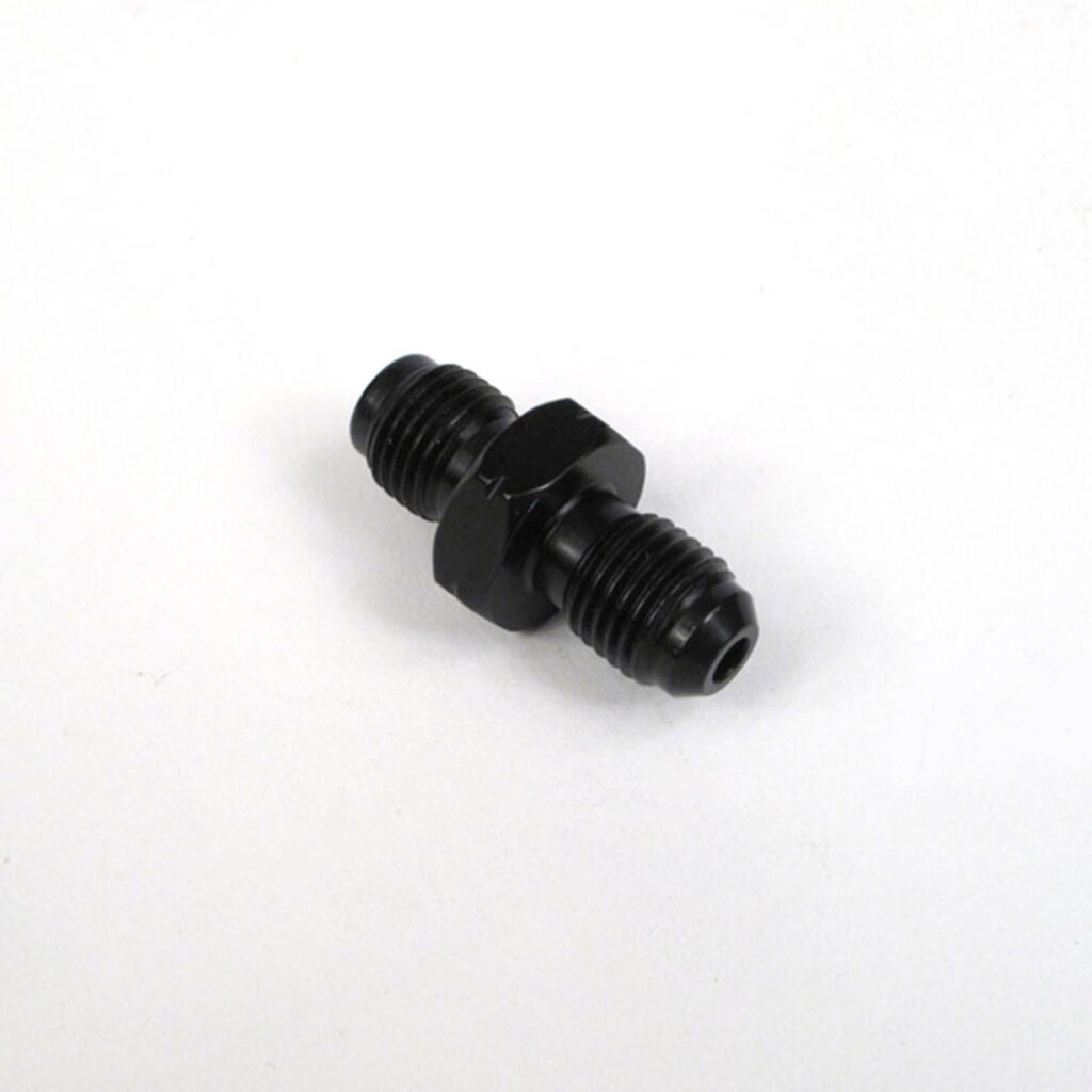 WHITES BRAKE - MALE ADAPTOR 3/8-24TPI-10mmX1.0 - STEEL BLK