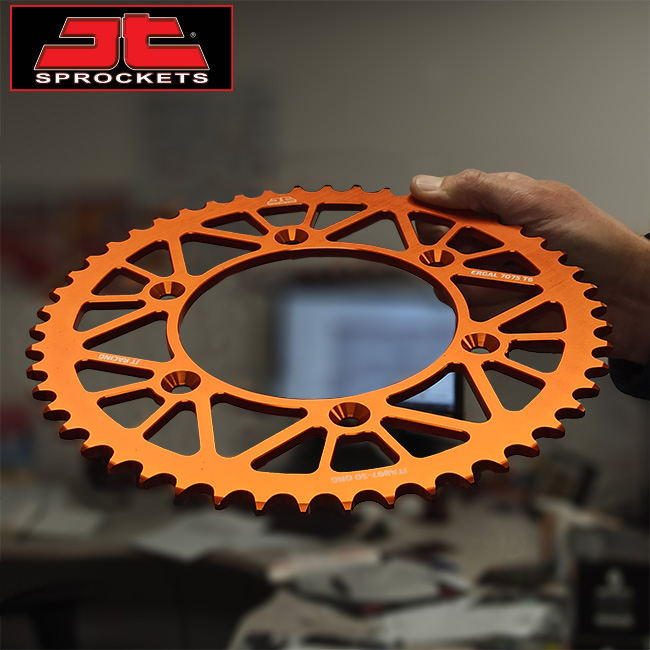 Rear Sprocket 50T Racelite Aluminium racing 7075 T6 ERGAL Black