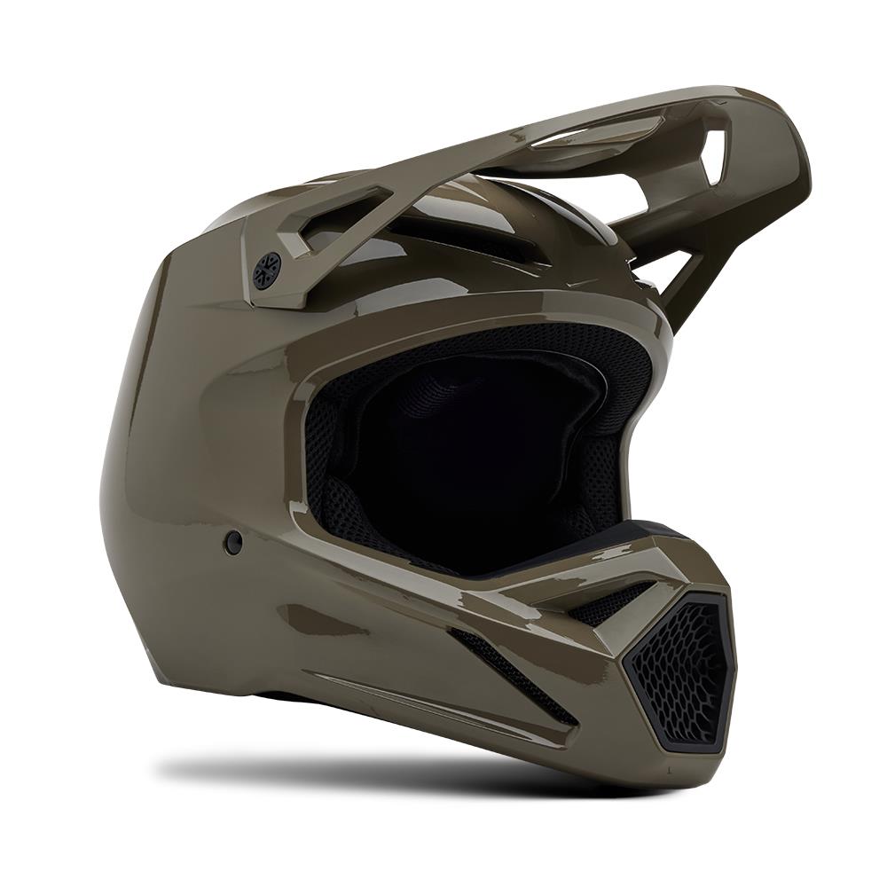 Fox V1 Solid Motocross Helmet Ash