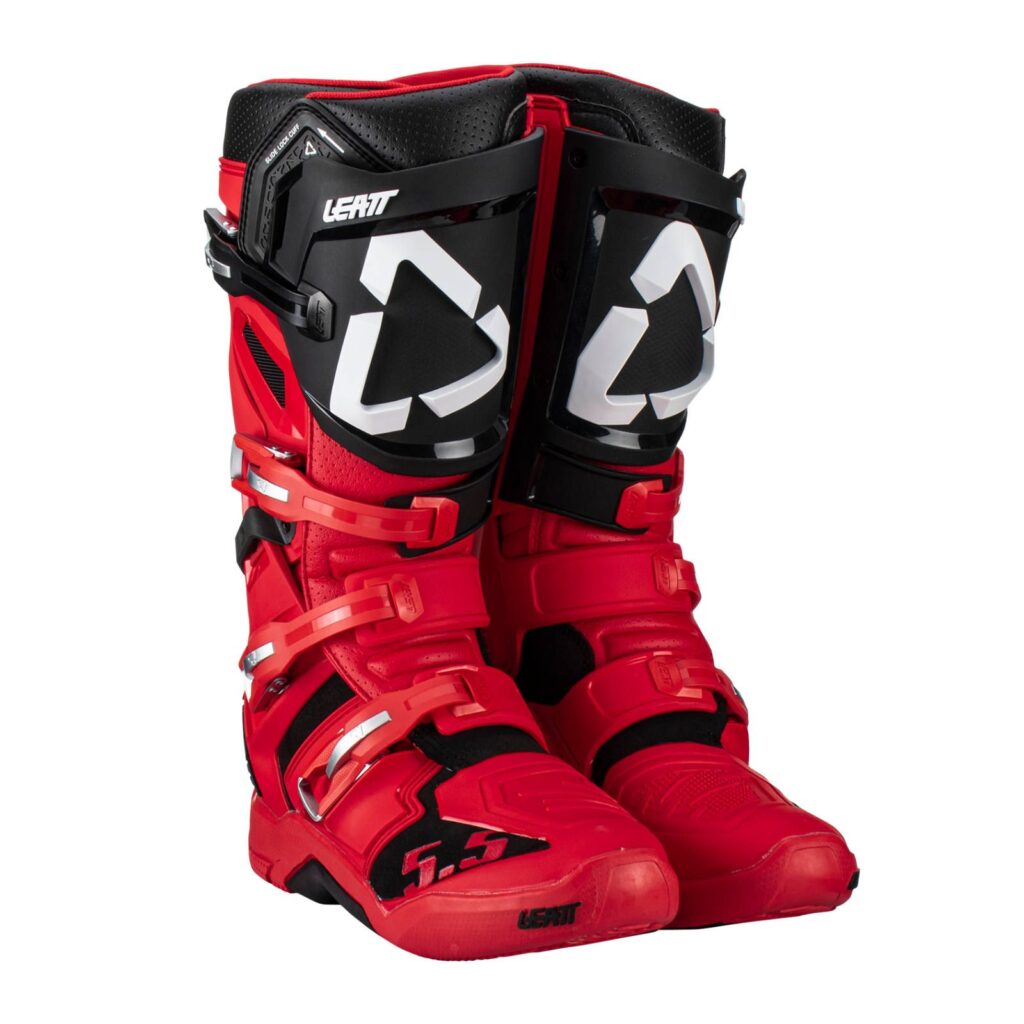 Leatt 5.5 Flexlock Motocross Boots Red