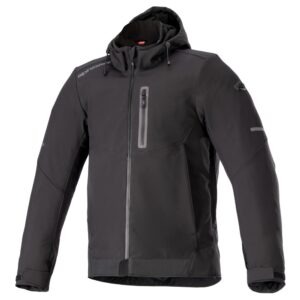 Alpinestars Neo Waterproof Hoodie Road Jacket Black/Black - Image 1