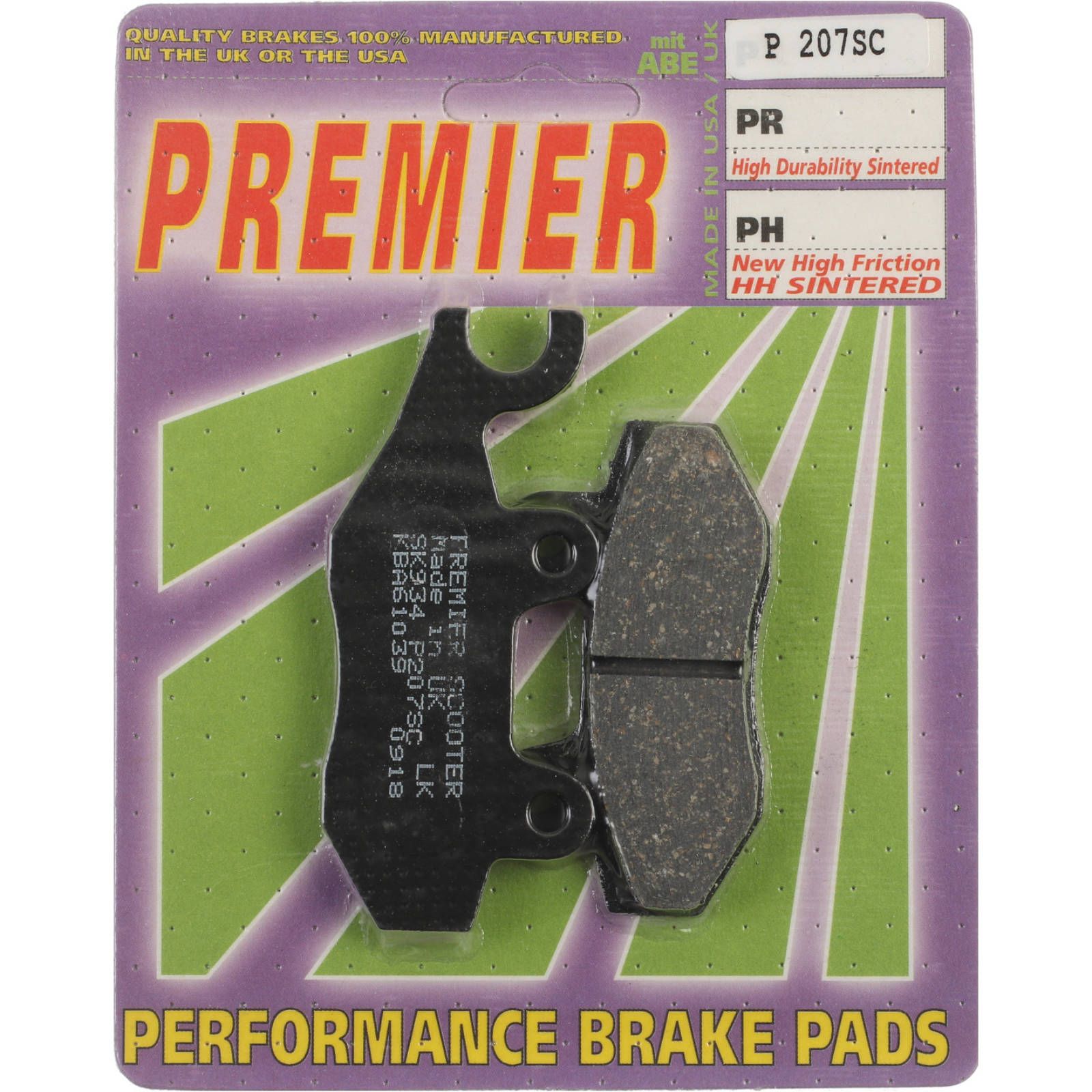 PREMIER BRAKE PADS P207 - HON | KAW - Image 1