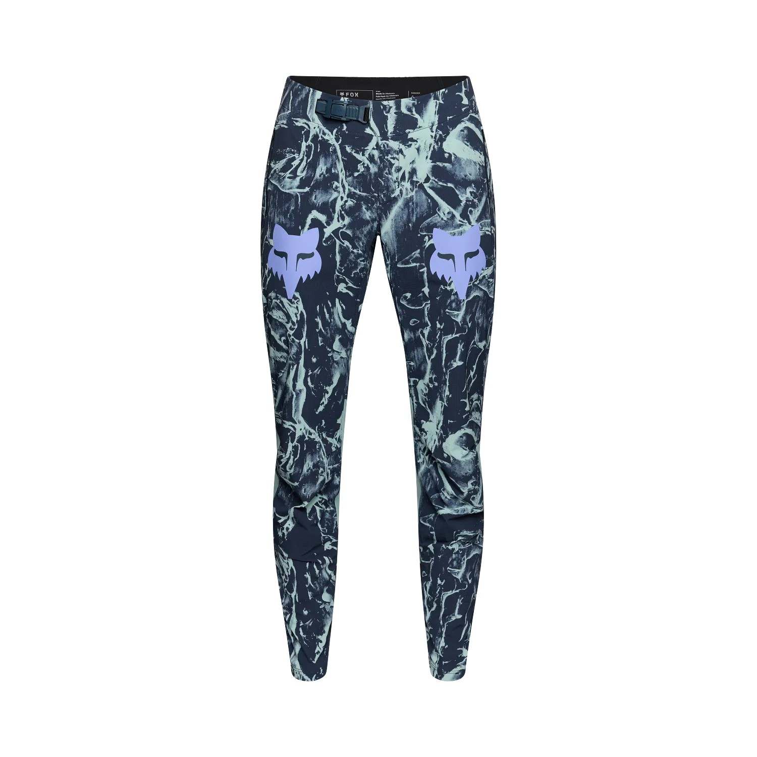 Fox Ranger Image Print MTB Pants Ladies Arctic Blue - Image 1