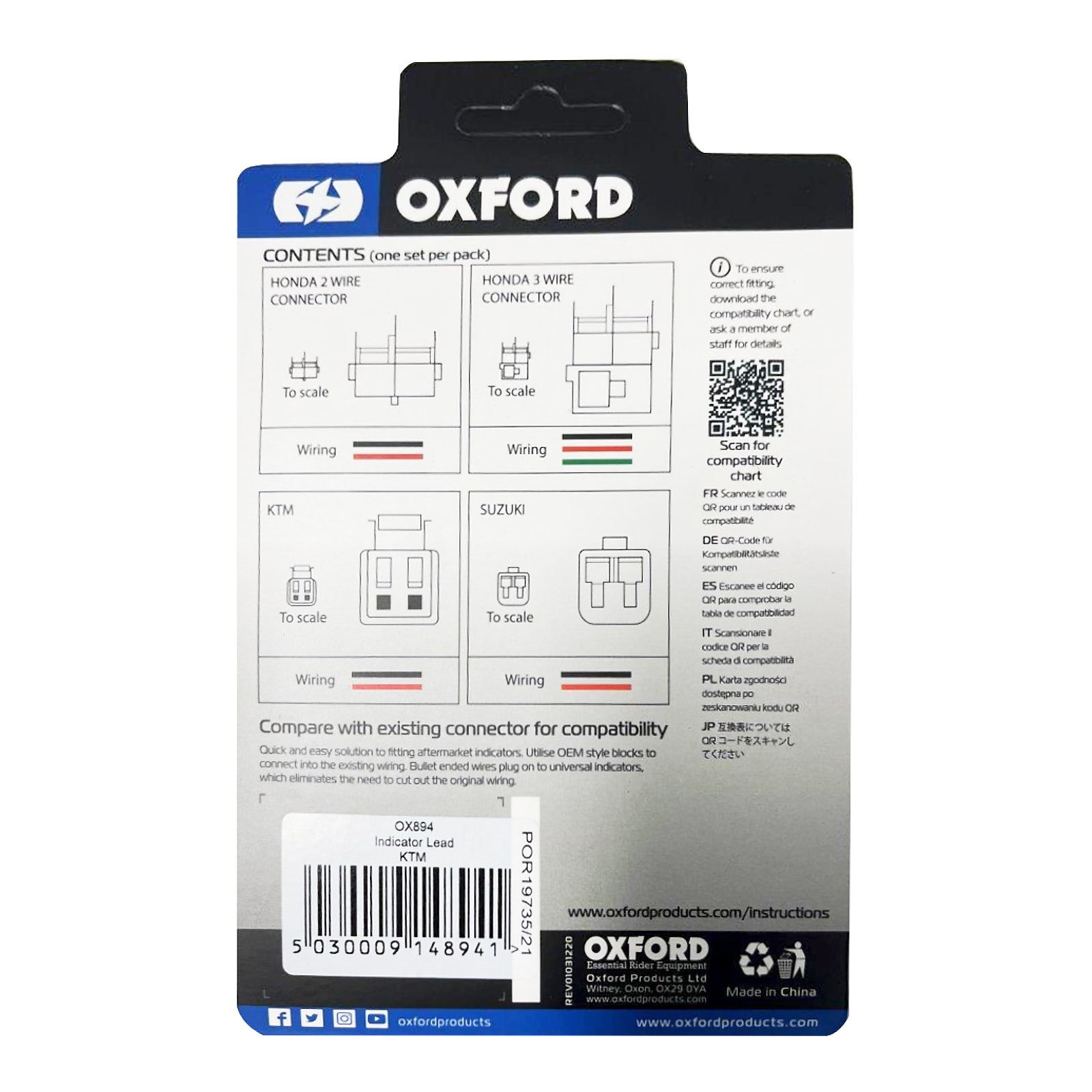 Oxford Indicator Leads KTM - Image 3