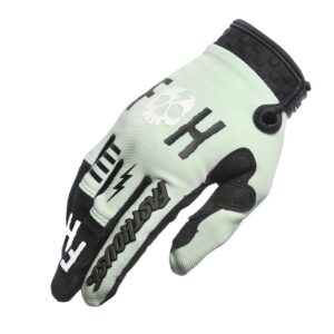 Fasthouse Women's Speed Style Fortune Motocross Gloves Mint/Peach - Image 3