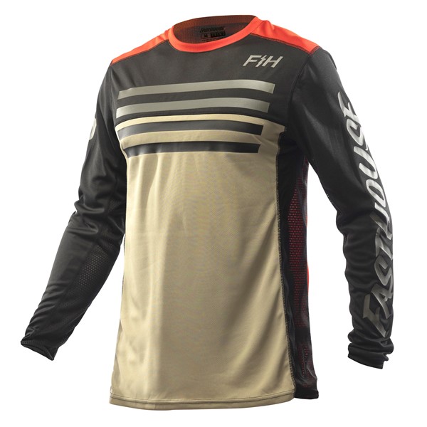 Fasthouse Grindhouse Tempo Motocross Jersey Black/Infrared