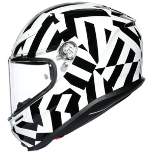 Road Helmet AGV K-6 Secret Black/White - Image 4