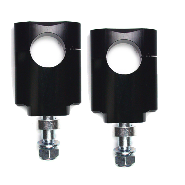 32mm Bar Risers for Fat Bar Bolt through Black