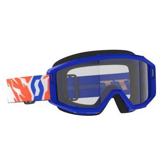 Scott Primal Motocross Goggles Youth Blue Clear lens