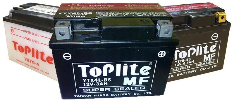 TOPLITE BATTERY 6N6-3B [NO ACID] NS
