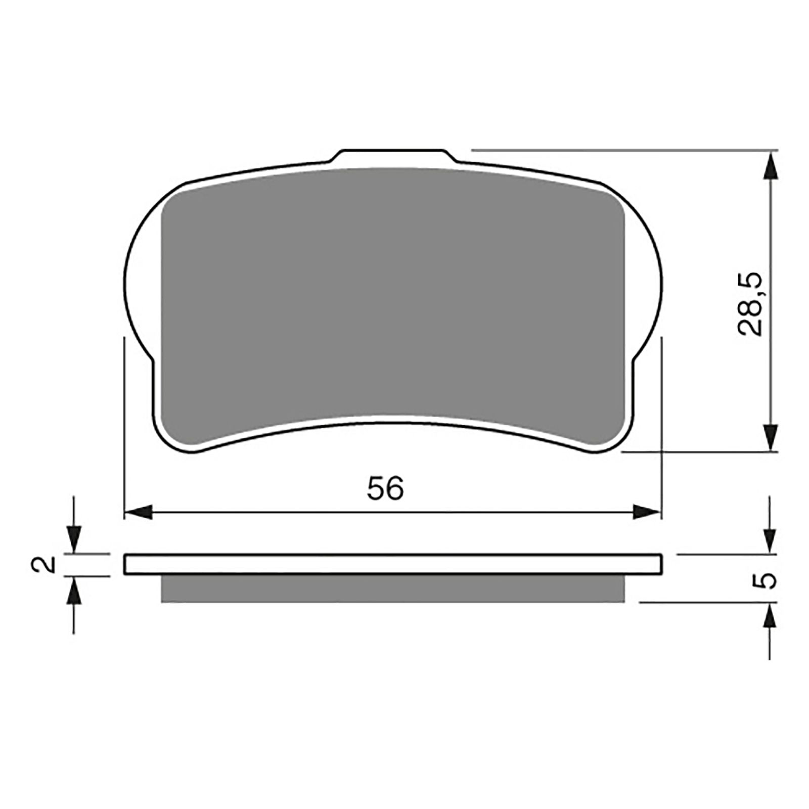 BRAKE PADS GOLDFREN OFFROAD RACING GF325 - K5 - Image 1