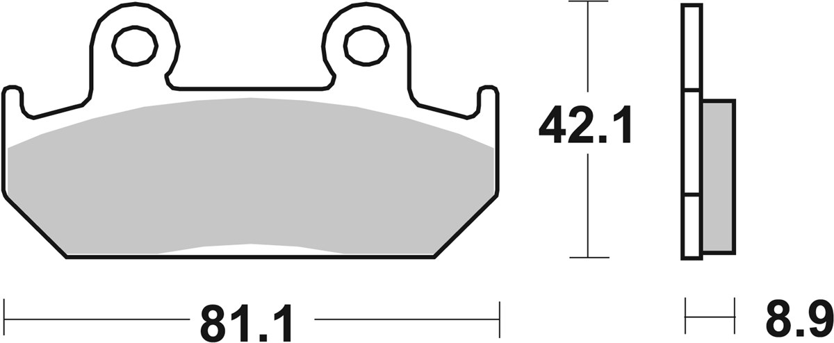 SBS 593HS Front Brake Pads - Image 1