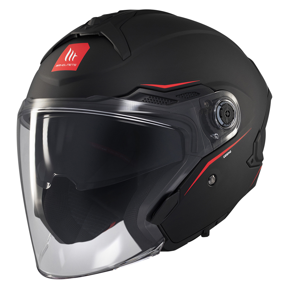 MT Cosmo SV Open Face Helmet Matte Black