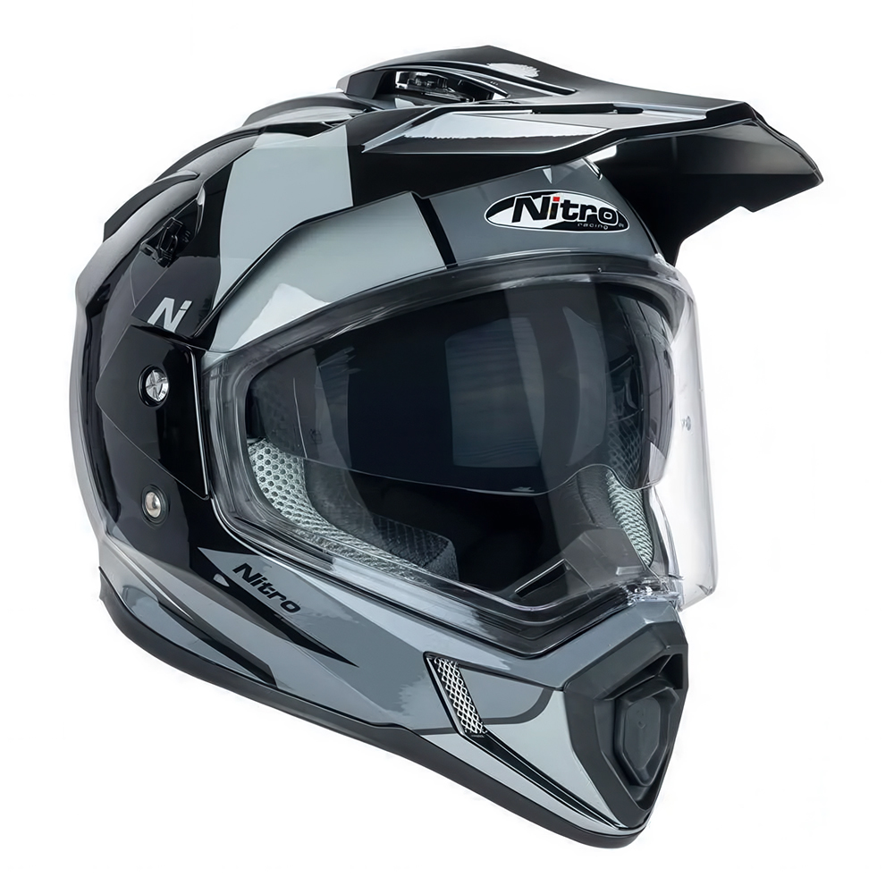 Nitro MX780 Adventure Helmet Black/Grey/Grey