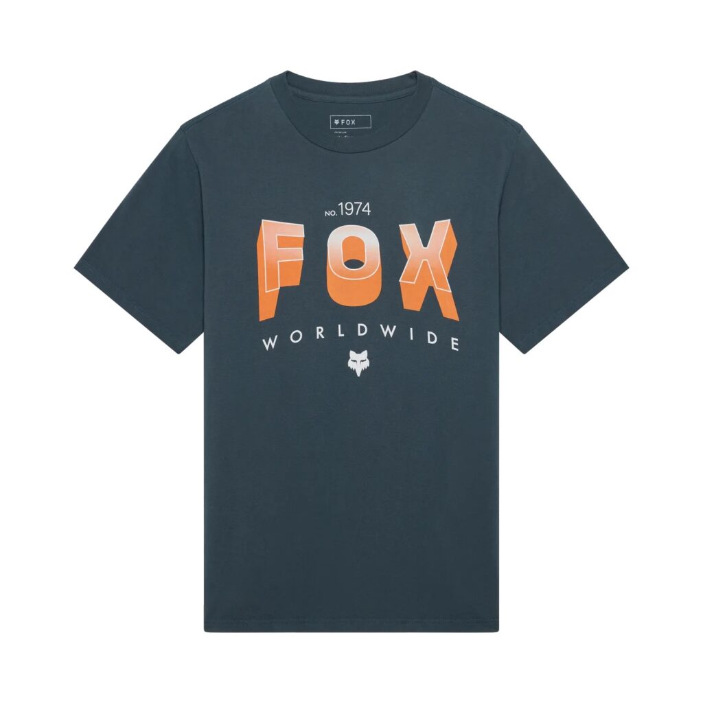 Fox Block 195 Orig Tee Deep Cobalt Blue