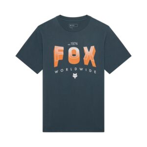 Fox Block 195 Orig Tee Deep Cobalt Blue - Image 1