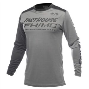 Fasthouse Carbon Method Motocross Jersey Gray/Black - Image 1