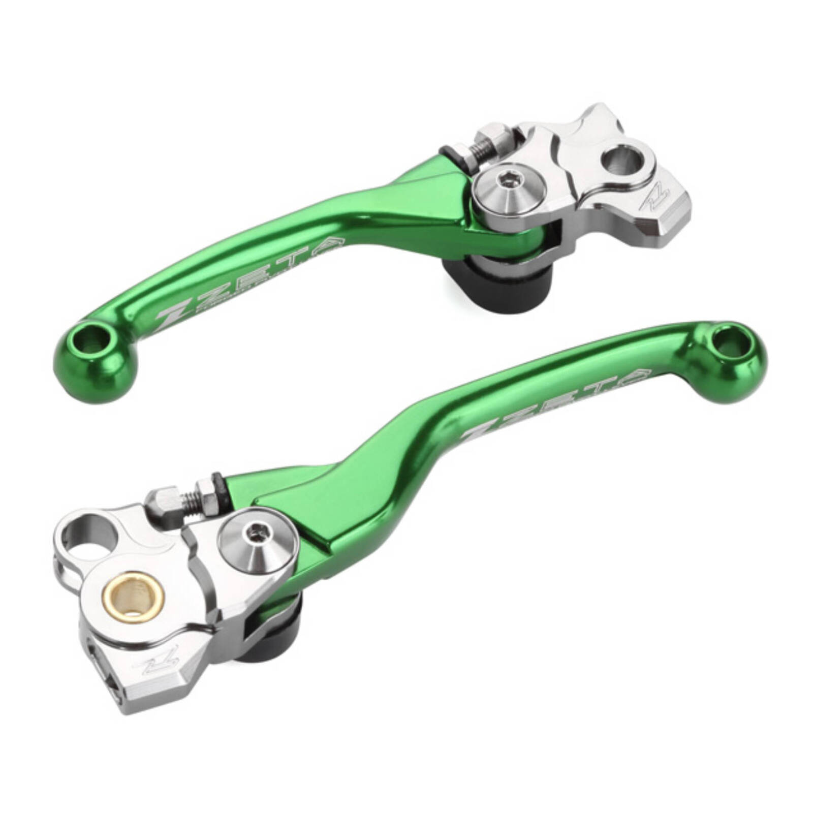 Zeta Pivot Lever Set FP - Kawasaki - Green - Image 1