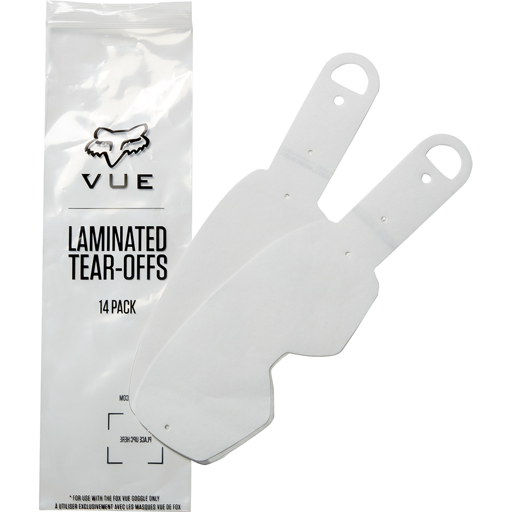 FOX VUE STD ROLL OFF TEAR OFFS 14 PACK [CLEAR]