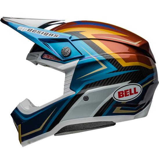 Bell Moto-10 Spherical Tomac Replica 24 Motocross Helmet White/Gold