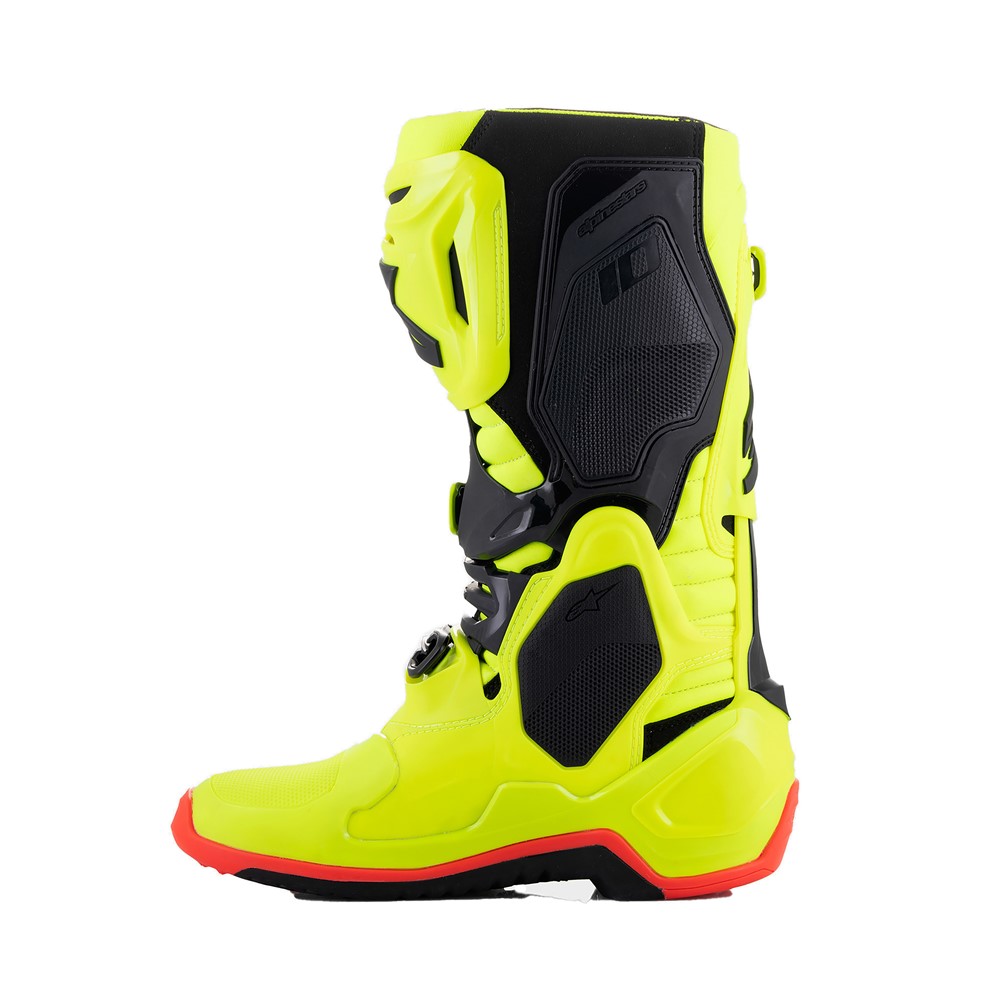 Alpinestars Tech-10 Motocross Boots Yellow Fluoro/Black/Red Fluoro