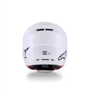 Alpinestars S-M7 Solid Motocross Helmet Gloss White - Image 5